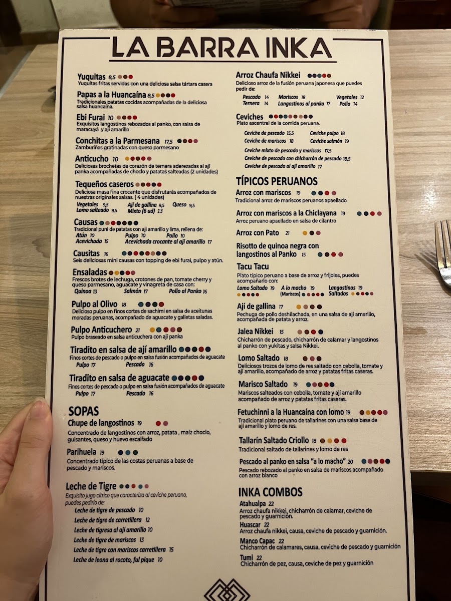 Menu La Barra Inka-1